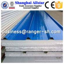 Material EPS de construcción panel sandwich roll formando equipo, edificio EPS sandwich panel rollo formando equipo en Shanghai